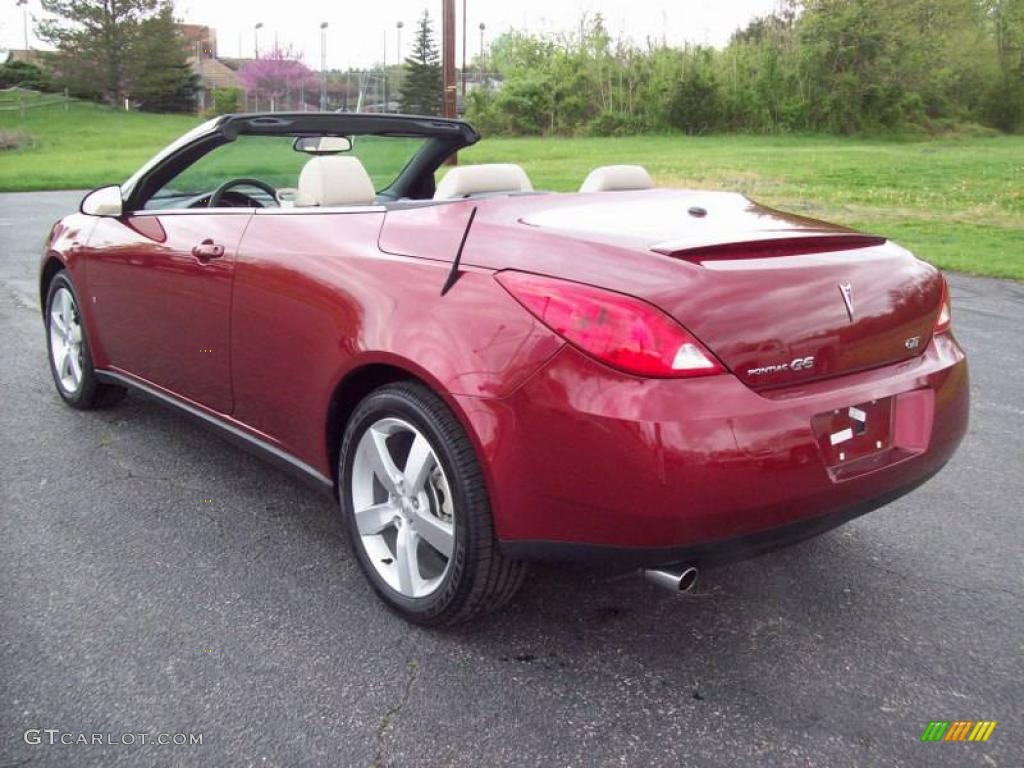 2009 G6 GT Convertible - Performance Red Metallic / Light Taupe photo #4
