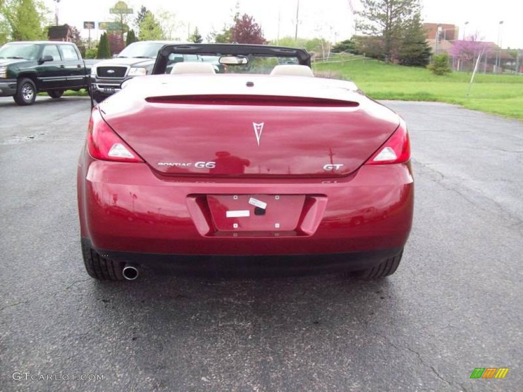 2009 G6 GT Convertible - Performance Red Metallic / Light Taupe photo #7