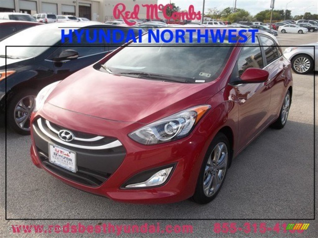 2013 Elantra GT - Volcanic Red / Black photo #1