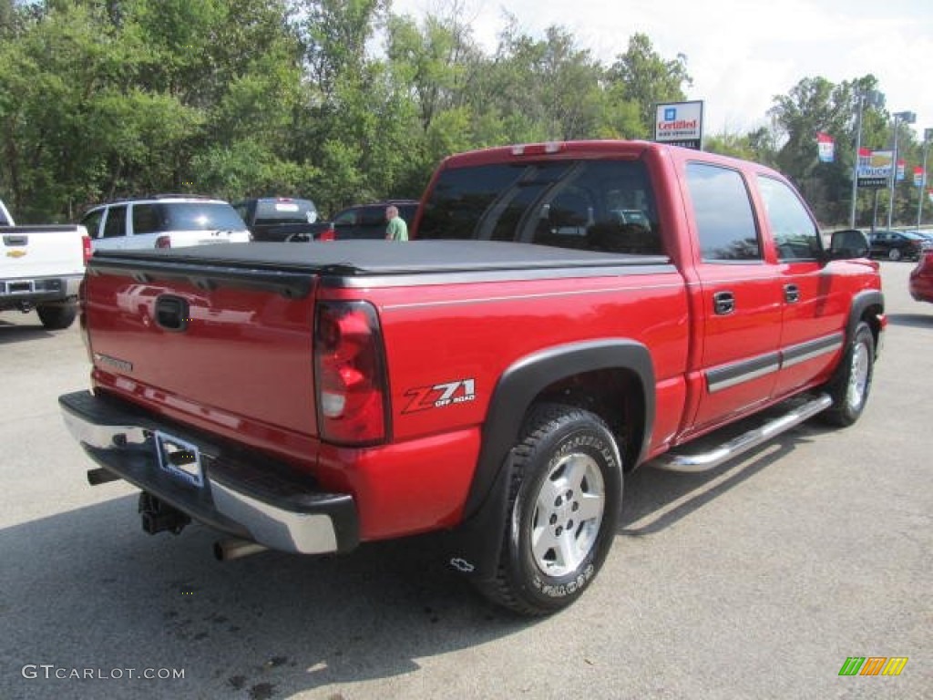 2006 Silverado 1500 Z71 Crew Cab 4x4 - Victory Red / Dark Charcoal photo #7