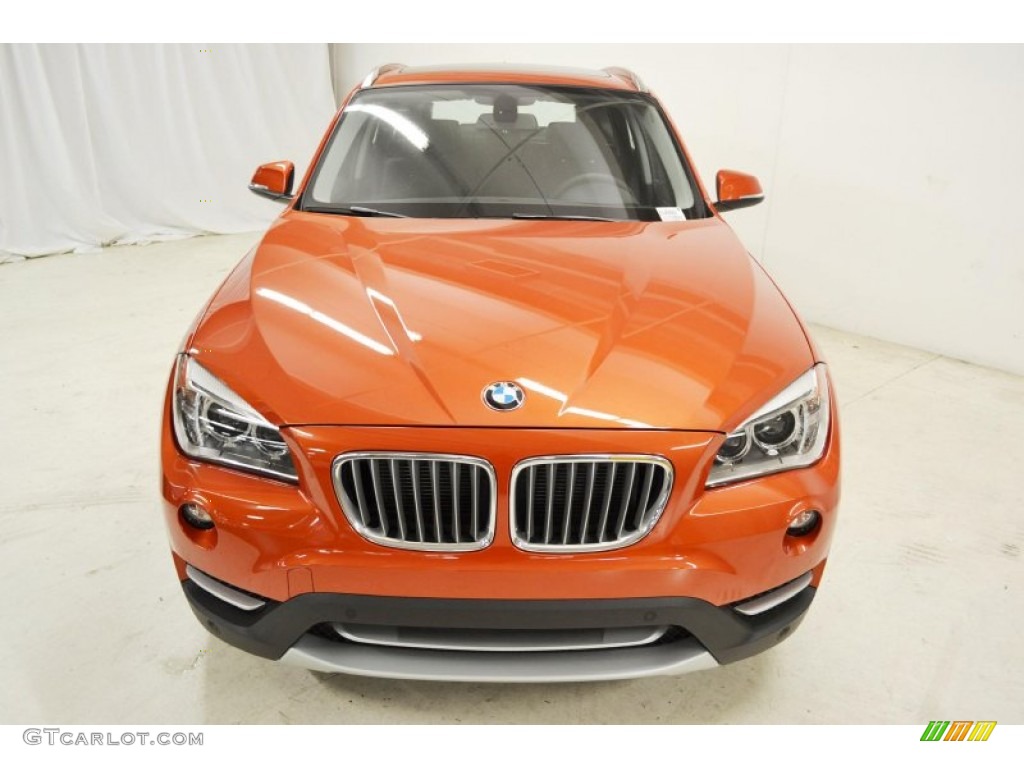 2014 X1 sDrive28i - Valencia Orange / Black photo #4