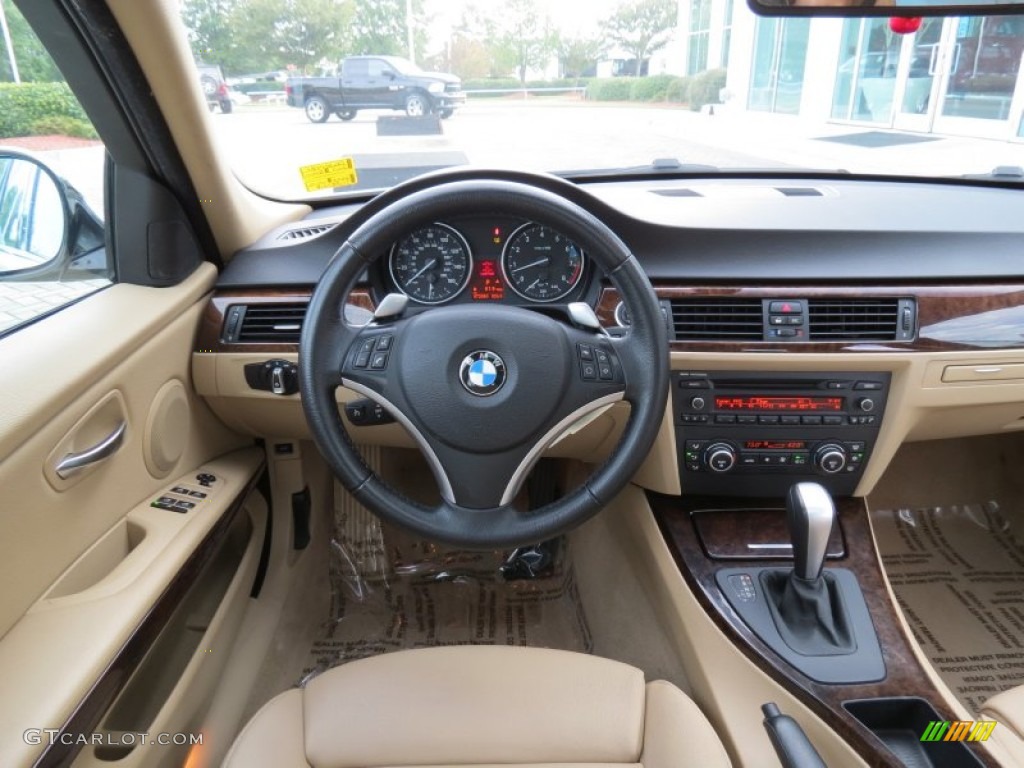 2009 3 Series 335i Sedan - Alpine White / Beige photo #26