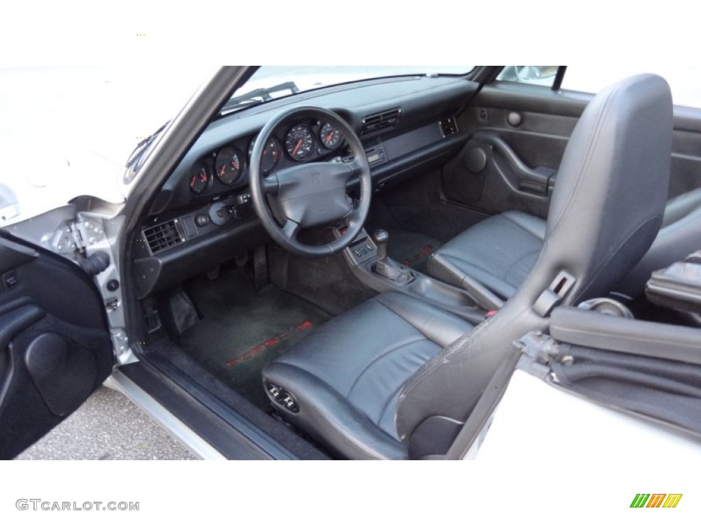 Black Interior 1998 Porsche 911 Carrera Cabriolet Photo #85973724