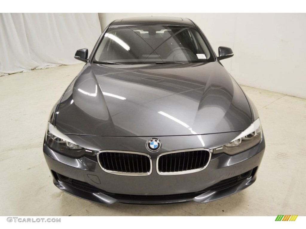 2014 3 Series 320i Sedan - Mineral Grey Metallic / Black photo #4