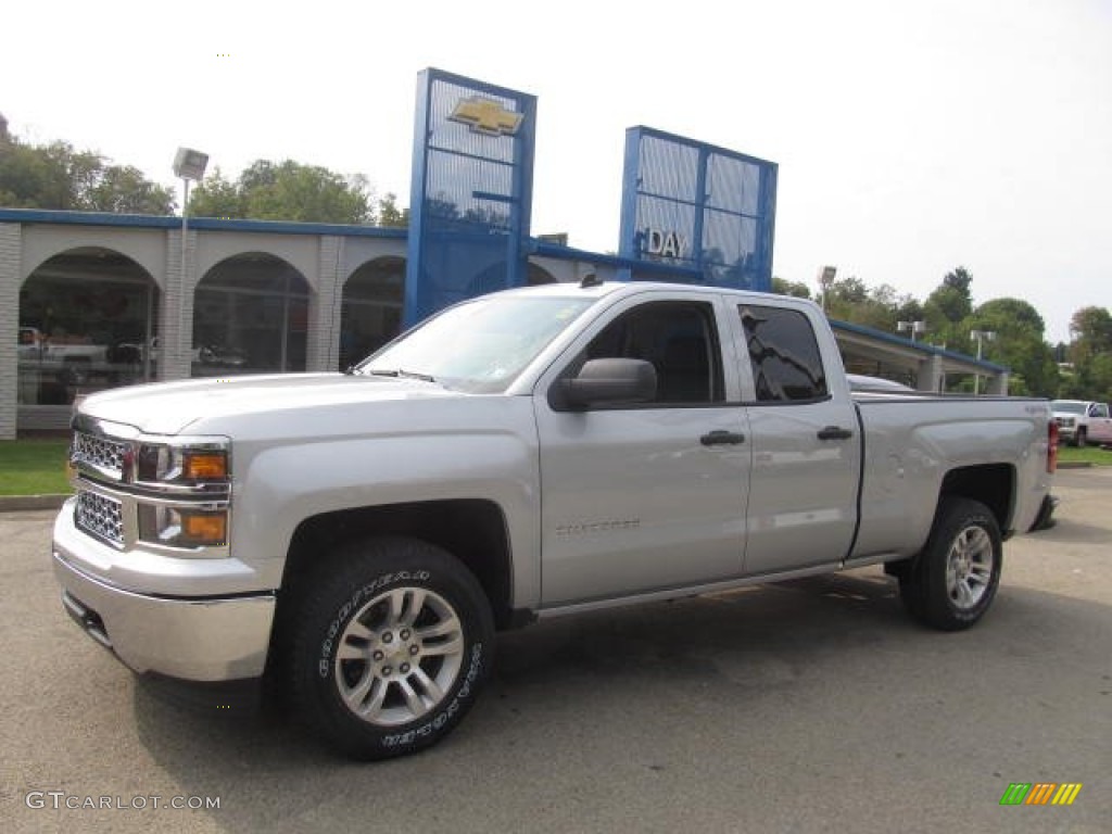 2014 Silverado 1500 LT Double Cab 4x4 - Silver Ice Metallic / Jet Black photo #1