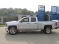 2014 Silver Ice Metallic Chevrolet Silverado 1500 LT Double Cab 4x4  photo #2