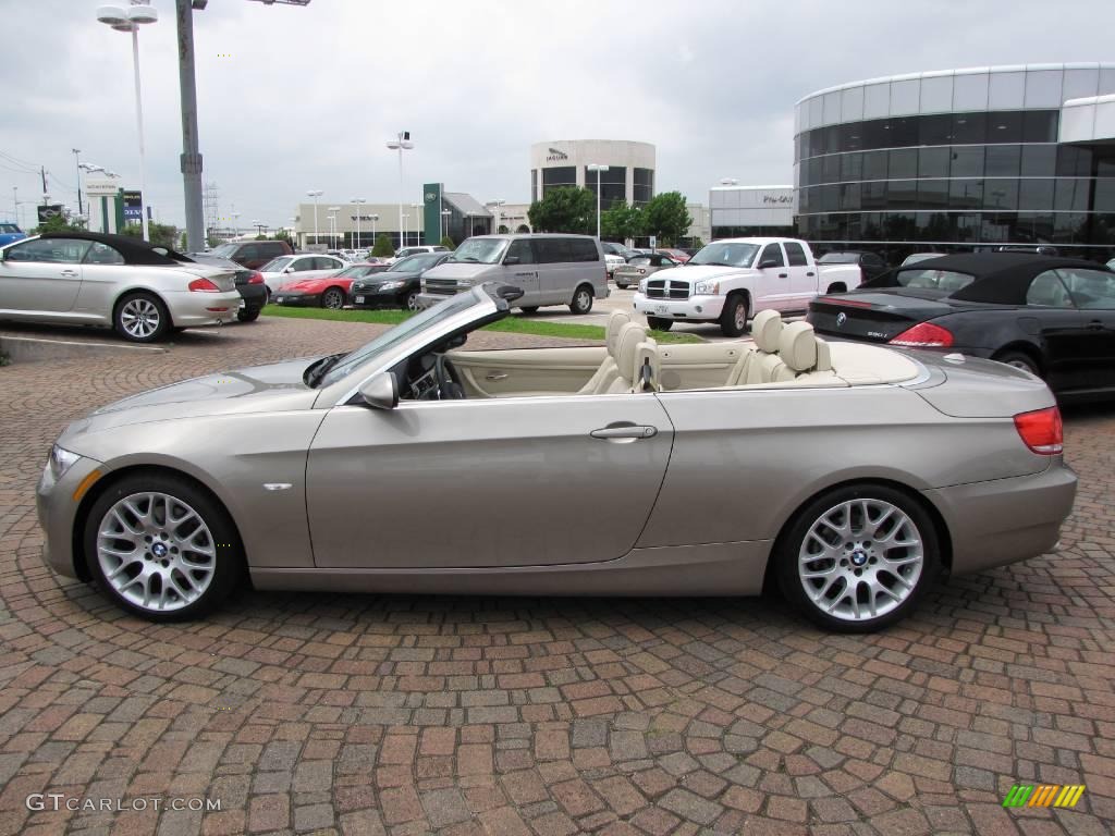 2009 3 Series 328i Convertible - Platinum Bronze Metallic / Cream Beige Dakota Leather photo #10