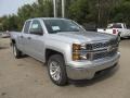 2014 Silver Ice Metallic Chevrolet Silverado 1500 LT Double Cab 4x4  photo #9