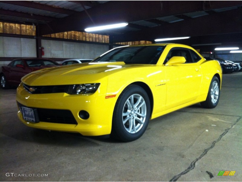 Bright Yellow Chevrolet Camaro