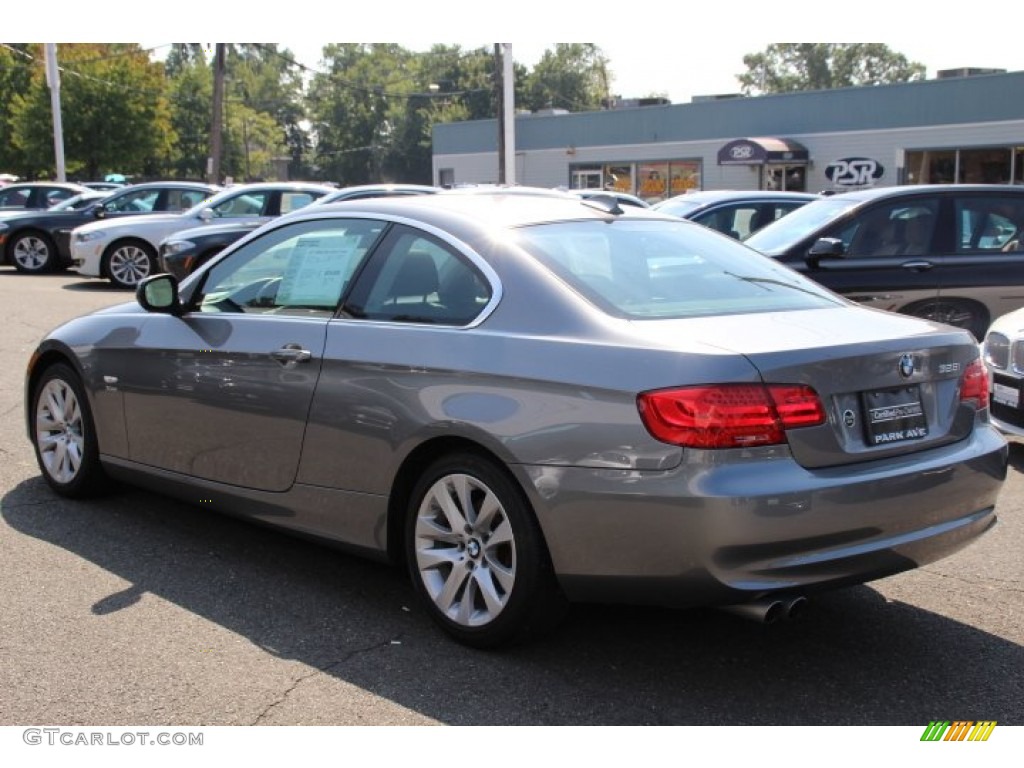2011 3 Series 328i xDrive Coupe - Space Gray Metallic / Black photo #5