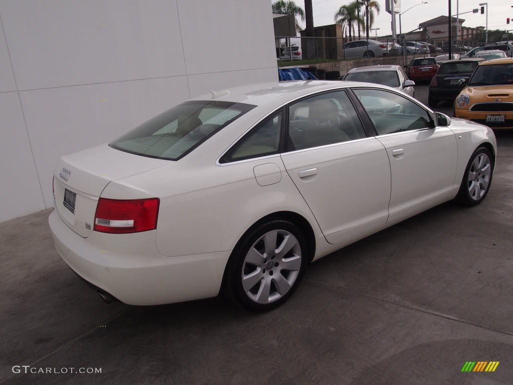 2005 A6 3.2 quattro Sedan - Arctic White / Beige photo #3