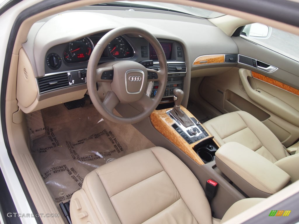 2005 A6 3.2 quattro Sedan - Arctic White / Beige photo #8