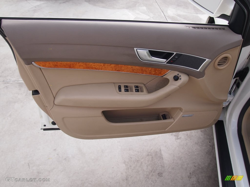 2005 A6 3.2 quattro Sedan - Arctic White / Beige photo #9