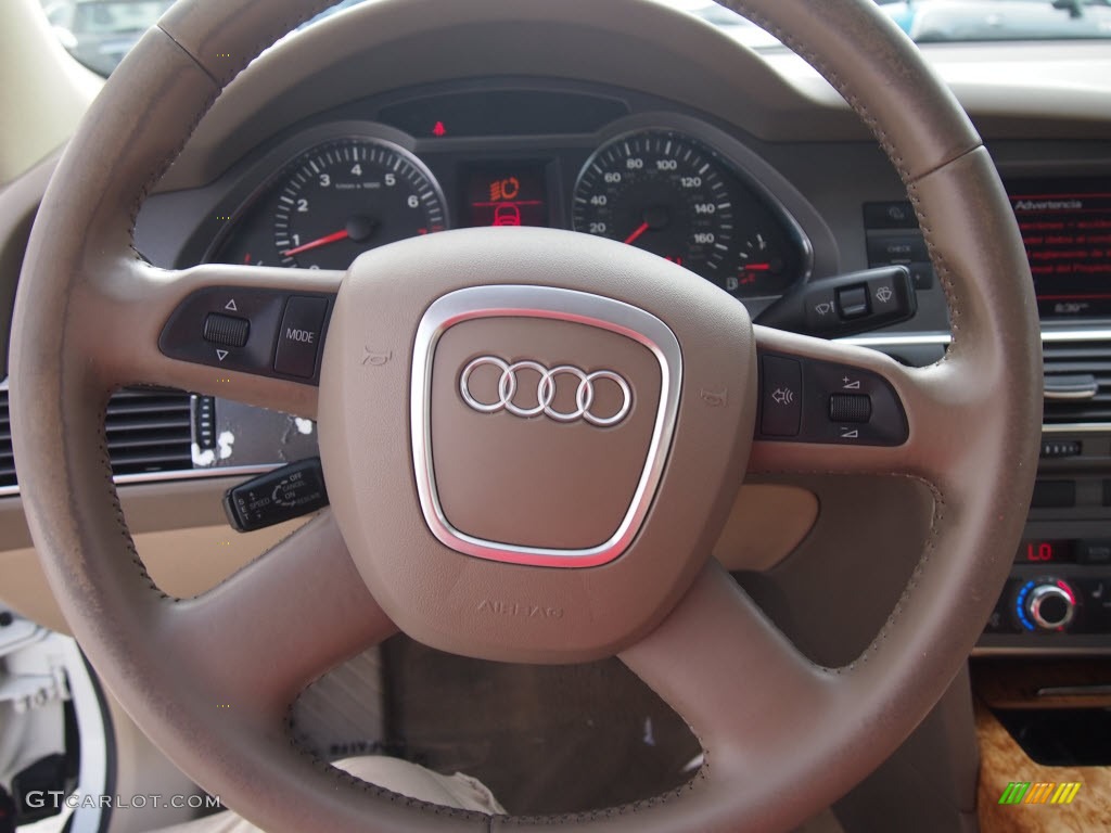 2005 A6 3.2 quattro Sedan - Arctic White / Beige photo #14