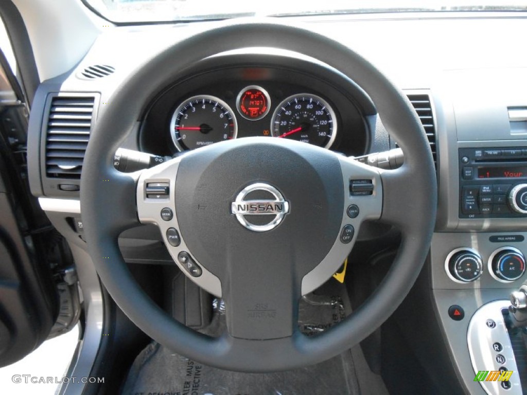 2012 Sentra 2.0 S - Magnetic Gray Metallic / Charcoal photo #21