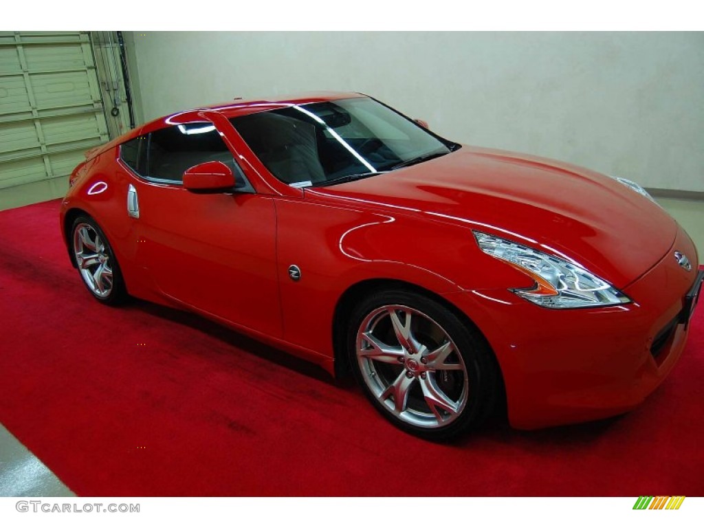 2011 370Z Touring Coupe - Solid Red / Gray photo #1
