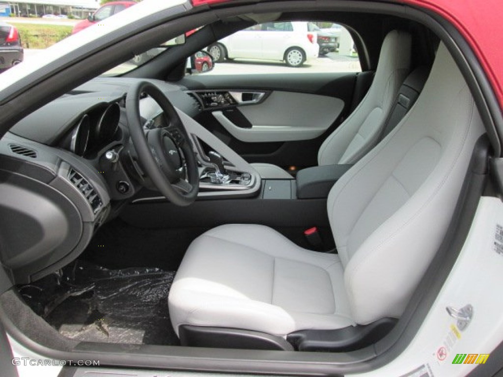 2014 F-TYPE  - Polaris White / Cirrus Grey photo #2