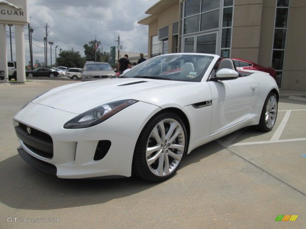 Polaris White 2014 Jaguar F-TYPE Standard F-TYPE Model Exterior Photo #85979181