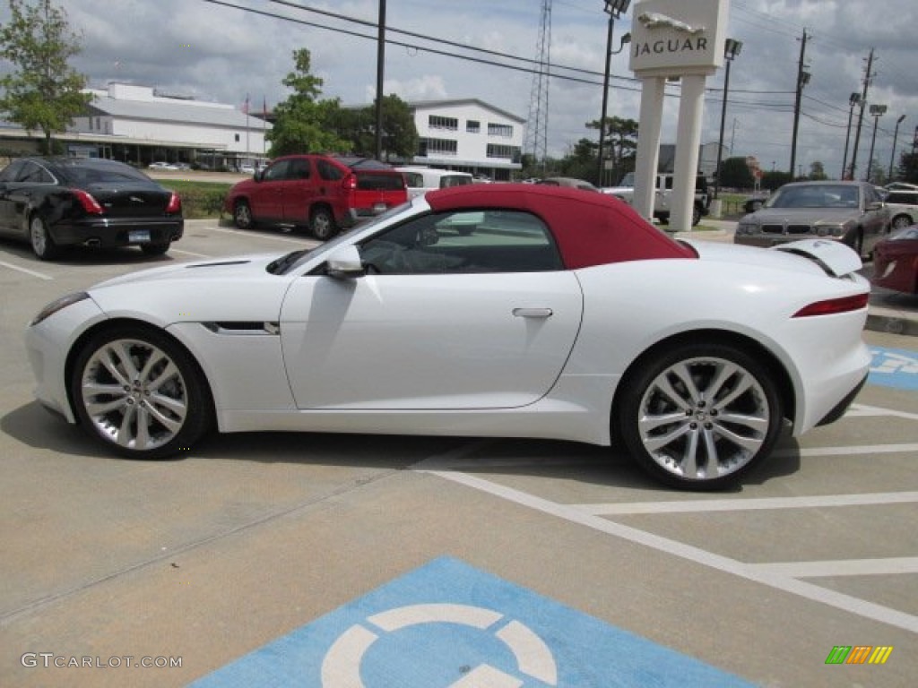 Polaris White 2014 Jaguar F-TYPE Standard F-TYPE Model Exterior Photo #85979223