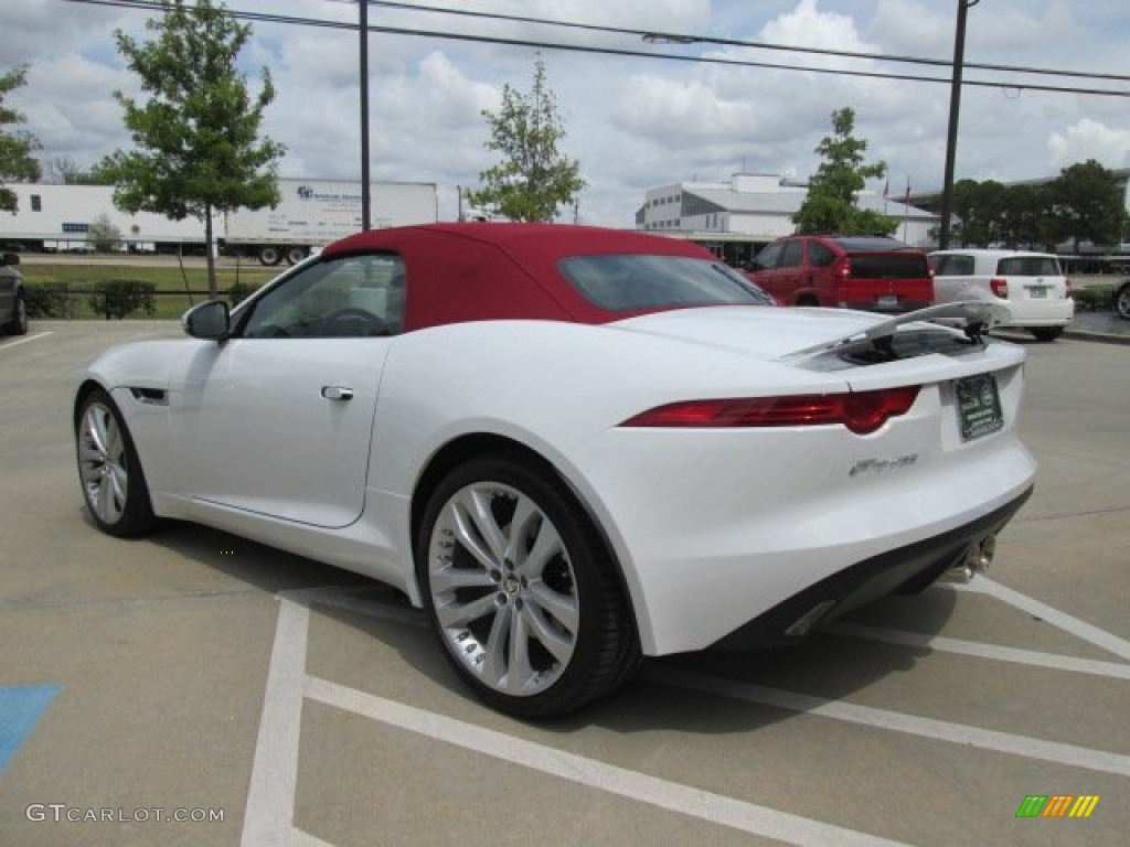 Polaris White 2014 Jaguar F-TYPE Standard F-TYPE Model Exterior Photo #85979241