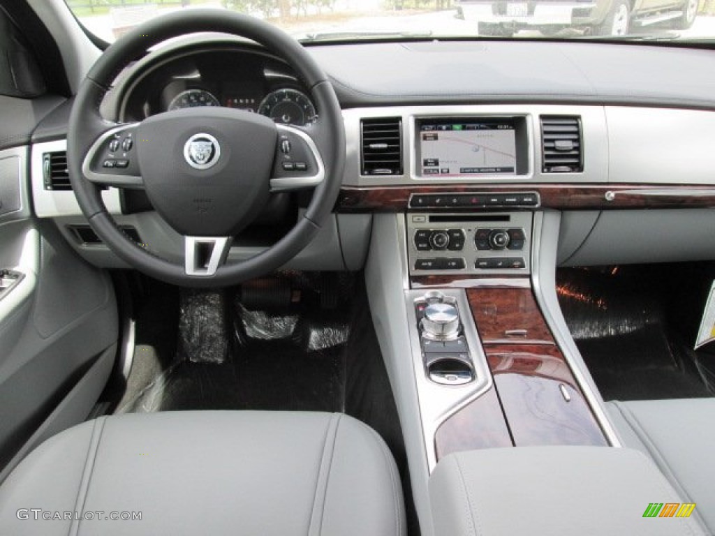 2013 Jaguar XF I4 T Dove/Warm Charcoal Dashboard Photo #85979769