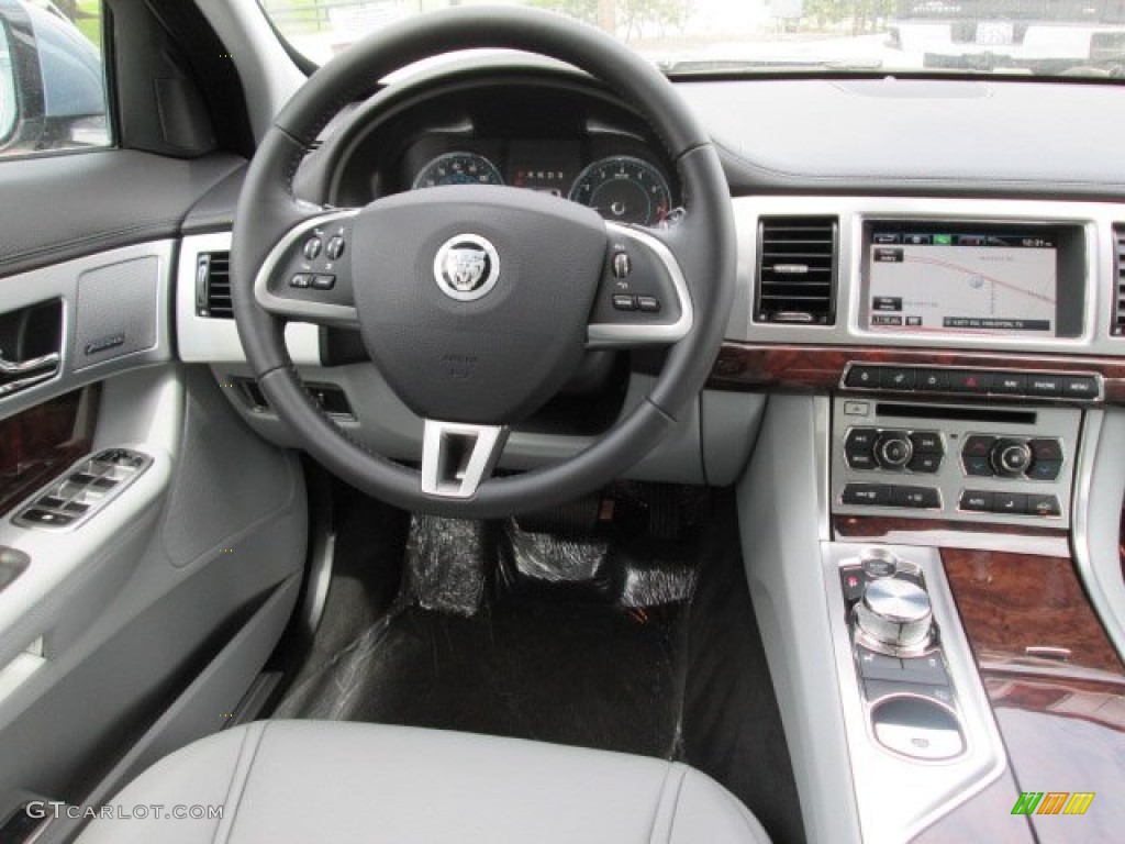 2013 Jaguar XF I4 T Dove/Warm Charcoal Dashboard Photo #85979793