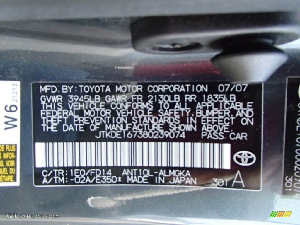 2008 tC  - Flint Gray Mica / Dark Charcoal Gray photo #15