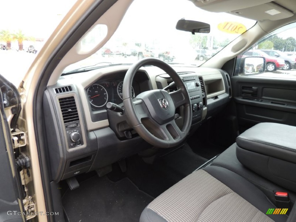 2011 Ram 1500 ST Crew Cab - White Gold / Dark Slate Gray/Medium Graystone photo #12