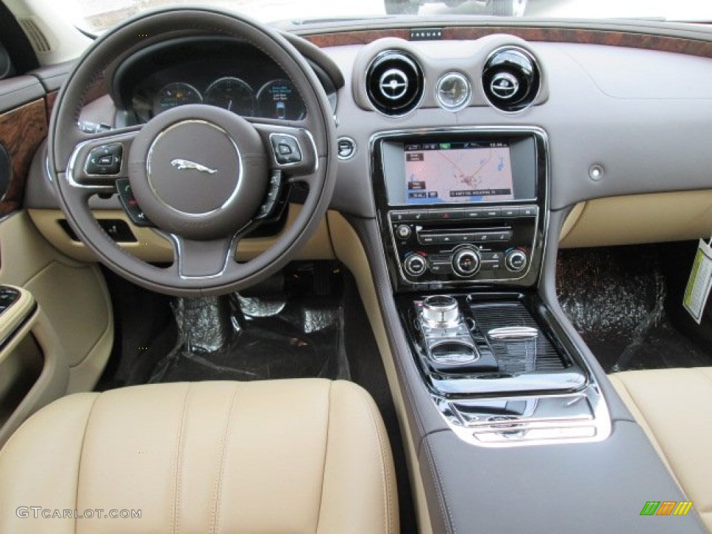 2013 Jaguar XJ XJ Cashew/Truffle Dashboard Photo #85980540