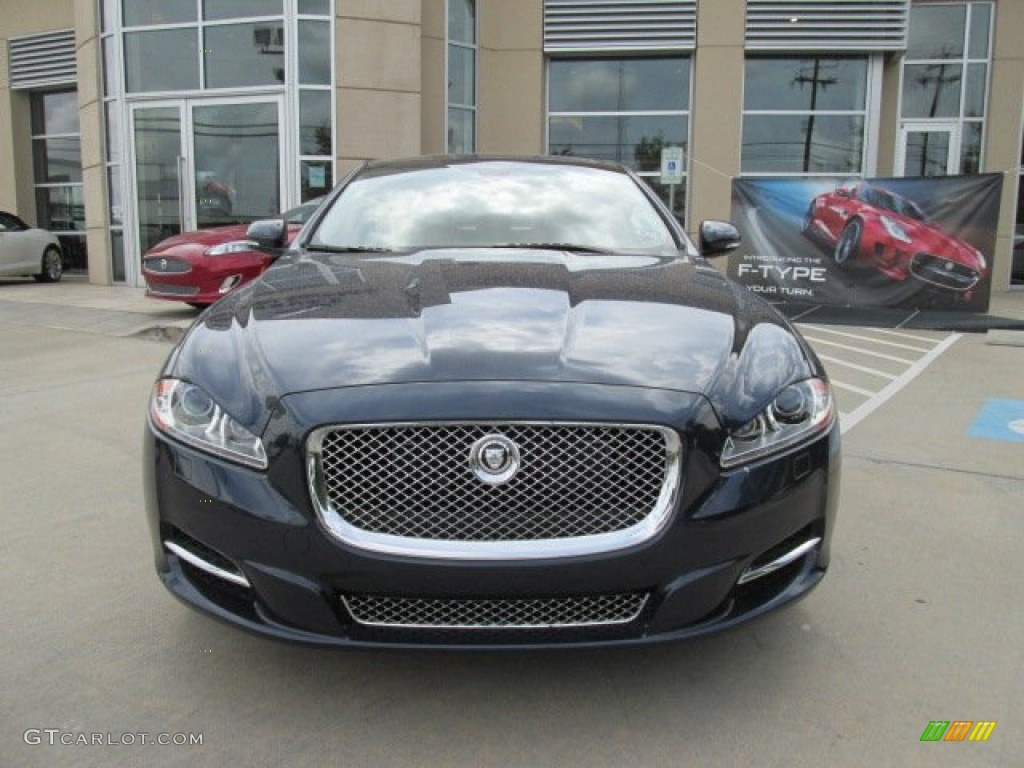 2013 XJ XJ - Indigo Metallic / Cashew/Truffle photo #6