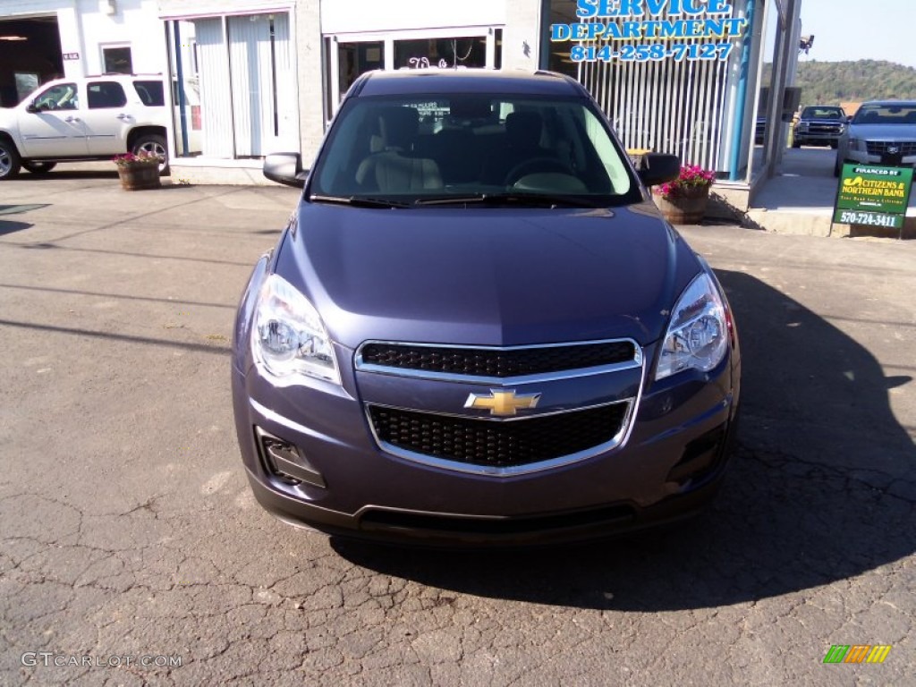 2013 Equinox LS AWD - Atlantis Blue Metallic / Jet Black photo #2