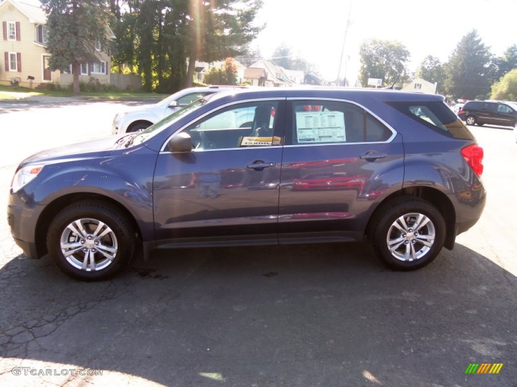 2013 Equinox LS AWD - Atlantis Blue Metallic / Jet Black photo #8