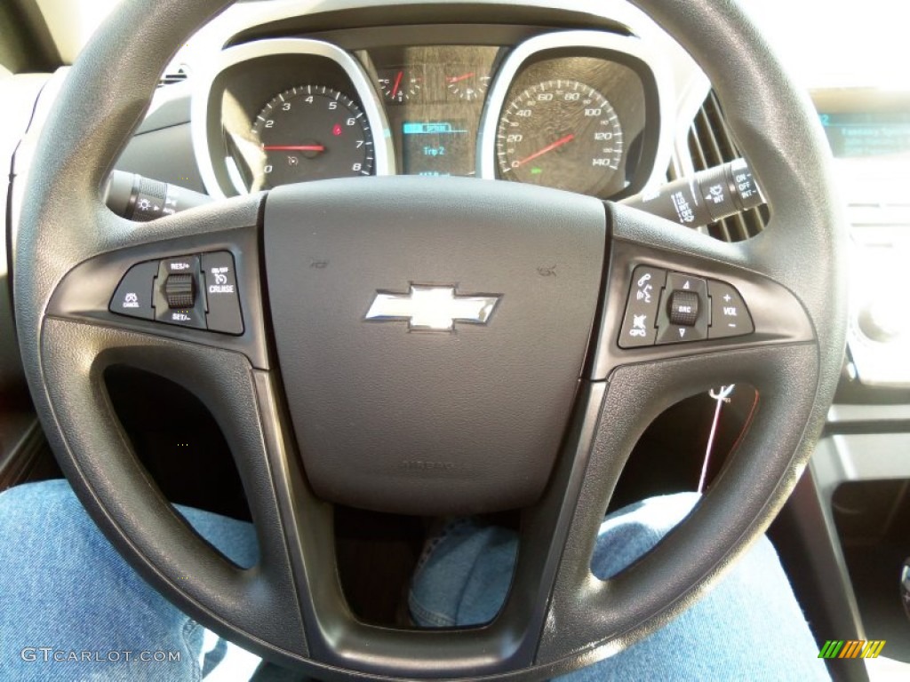 2013 Equinox LS AWD - Atlantis Blue Metallic / Jet Black photo #35