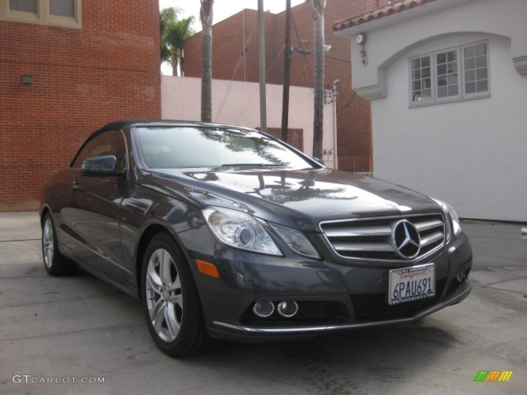 2011 E 350 Cabriolet - Steel Grey Metallic / Black photo #1