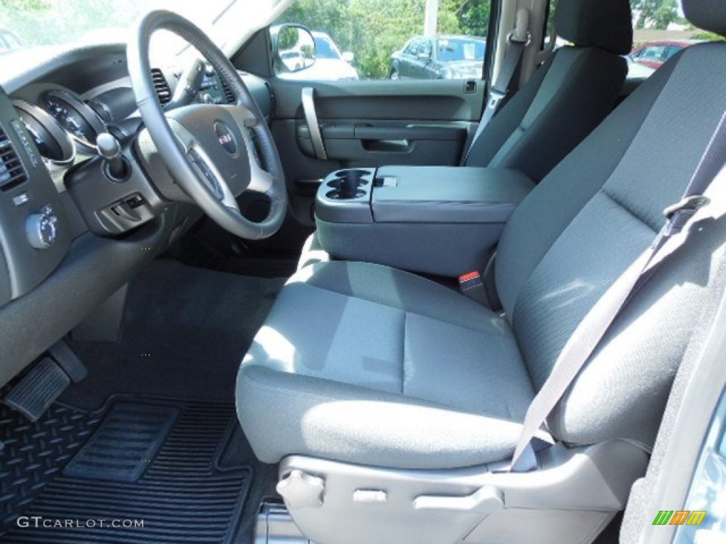 2013 Sierra 1500 SLE Crew Cab 4x4 - Stealth Gray Metallic / Ebony photo #4