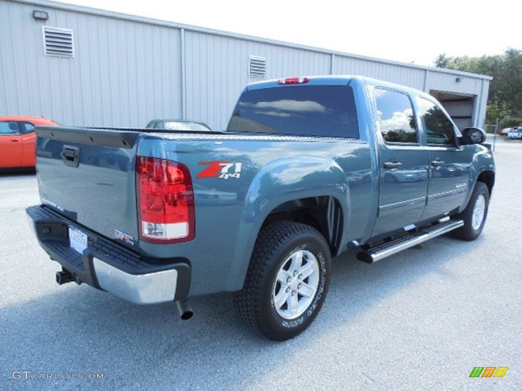 2013 Sierra 1500 SLE Crew Cab 4x4 - Stealth Gray Metallic / Ebony photo #8
