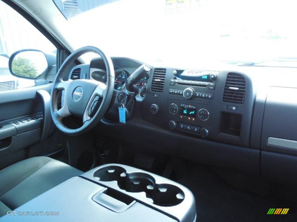 2013 Sierra 1500 SLE Crew Cab 4x4 - Stealth Gray Metallic / Ebony photo #11