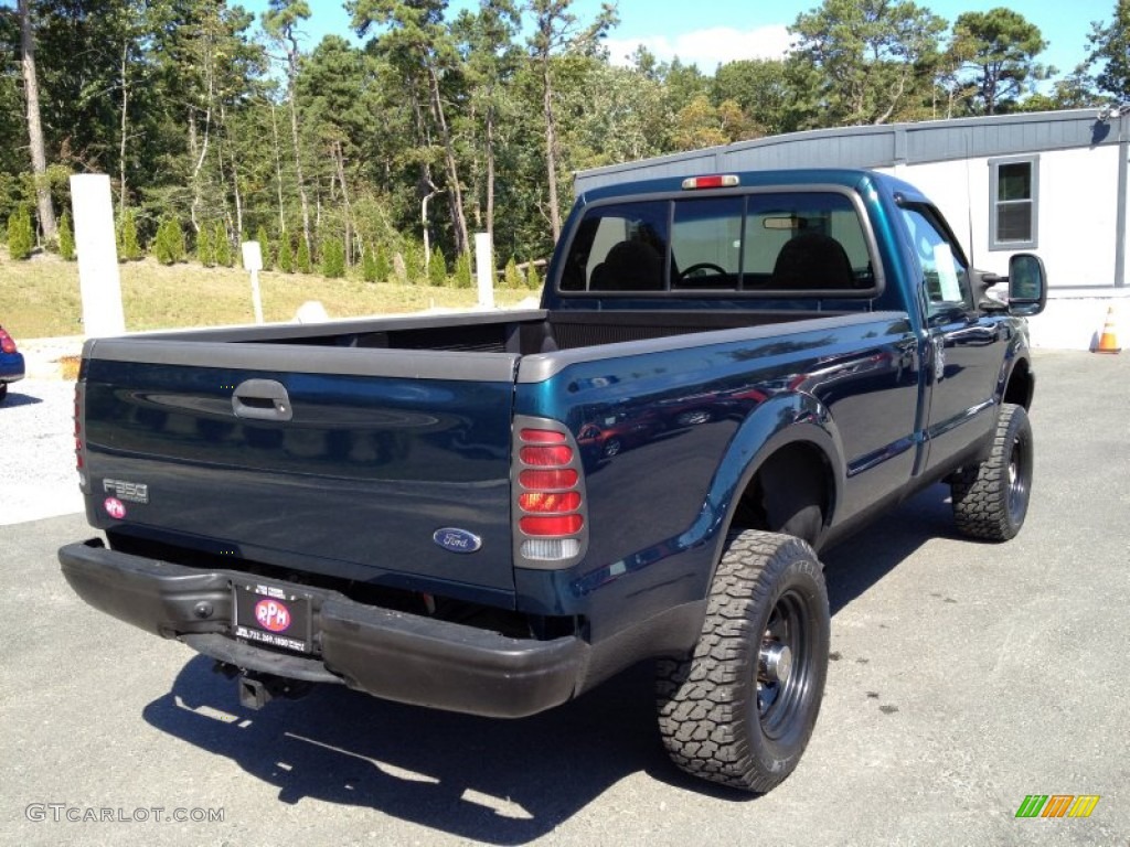 1999 F350 Super Duty XL Regular Cab 4x4 - Dark Tourmaline Metallic / Medium Graphite photo #12