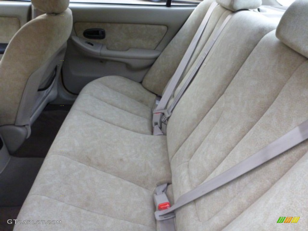 2002 Elantra GLS Sedan - Chianti Red / Beige photo #13