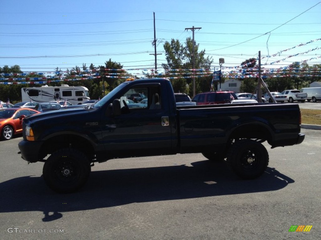 1999 F350 Super Duty XL Regular Cab 4x4 - Dark Tourmaline Metallic / Medium Graphite photo #17