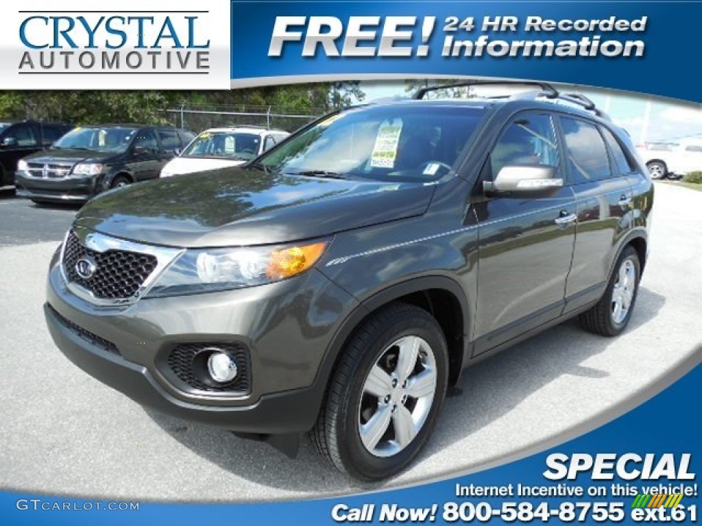 2012 Sorento EX V6 - Tuscan Olive / Black photo #1