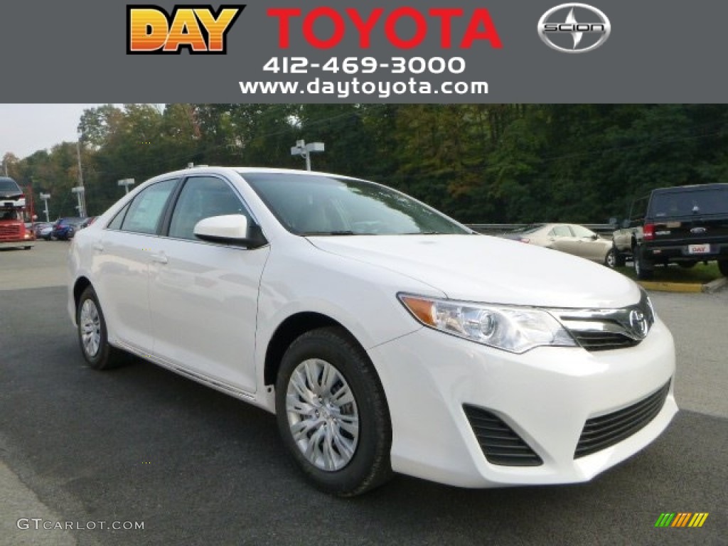 2014 Camry LE - Super White / Ash photo #1