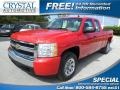 2007 Victory Red Chevrolet Silverado 1500 Classic Work Truck Extended Cab  photo #1