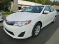 2014 Super White Toyota Camry LE  photo #7