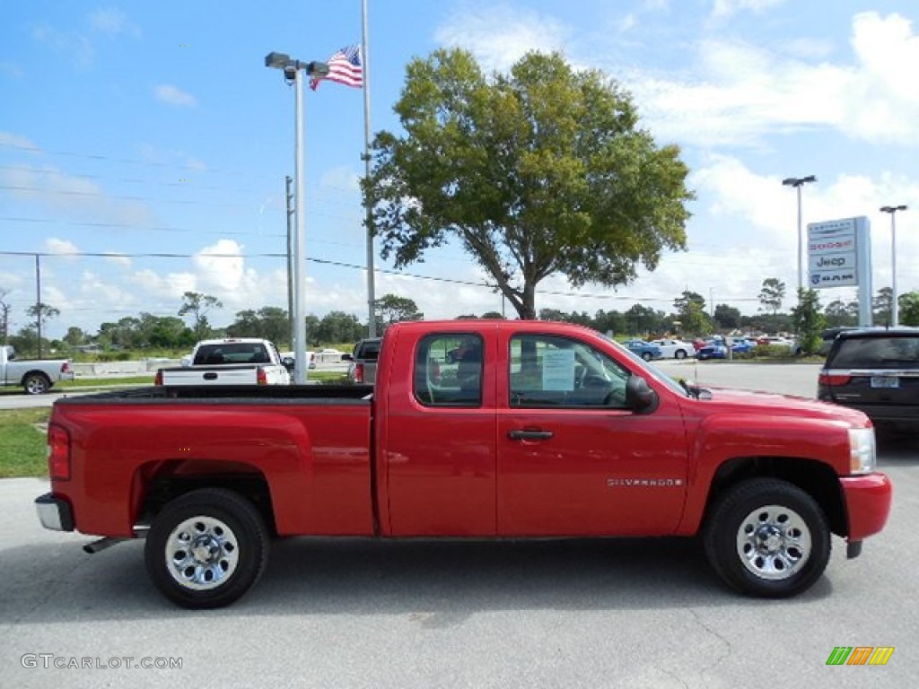 2007 Silverado 1500 Classic Work Truck Extended Cab - Victory Red / Dark Charcoal photo #10