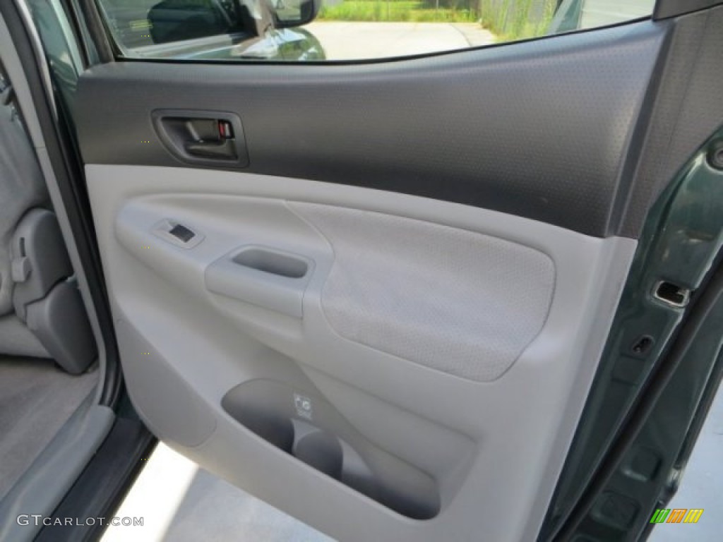 2011 Tacoma V6 SR5 PreRunner Double Cab - Timberland Green Mica / Graphite Gray photo #24