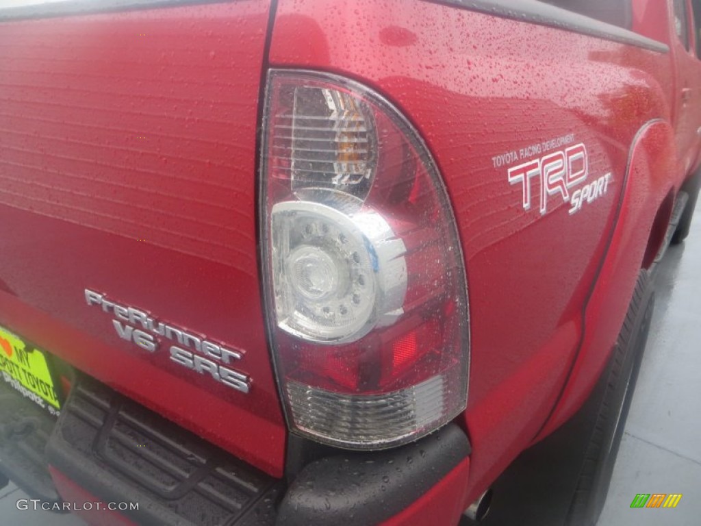 2009 Tacoma V6 PreRunner TRD Sport Double Cab - Barcelona Red Metallic / Graphite Gray photo #19