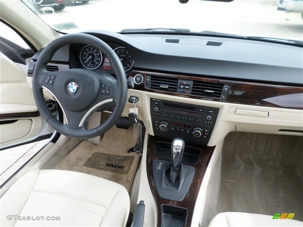 2011 BMW 3 Series 328i Coupe Oyster/Black Dakota Leather Dashboard Photo #85986303