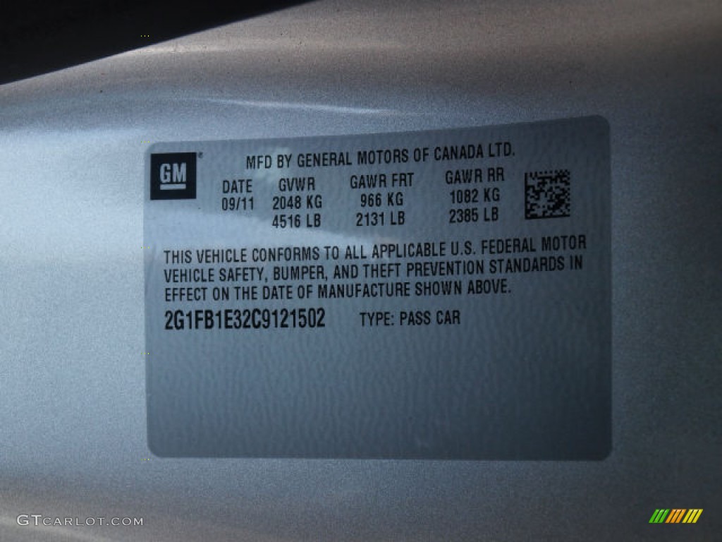 2012 Camaro LT Coupe - Silver Ice Metallic / Black photo #17