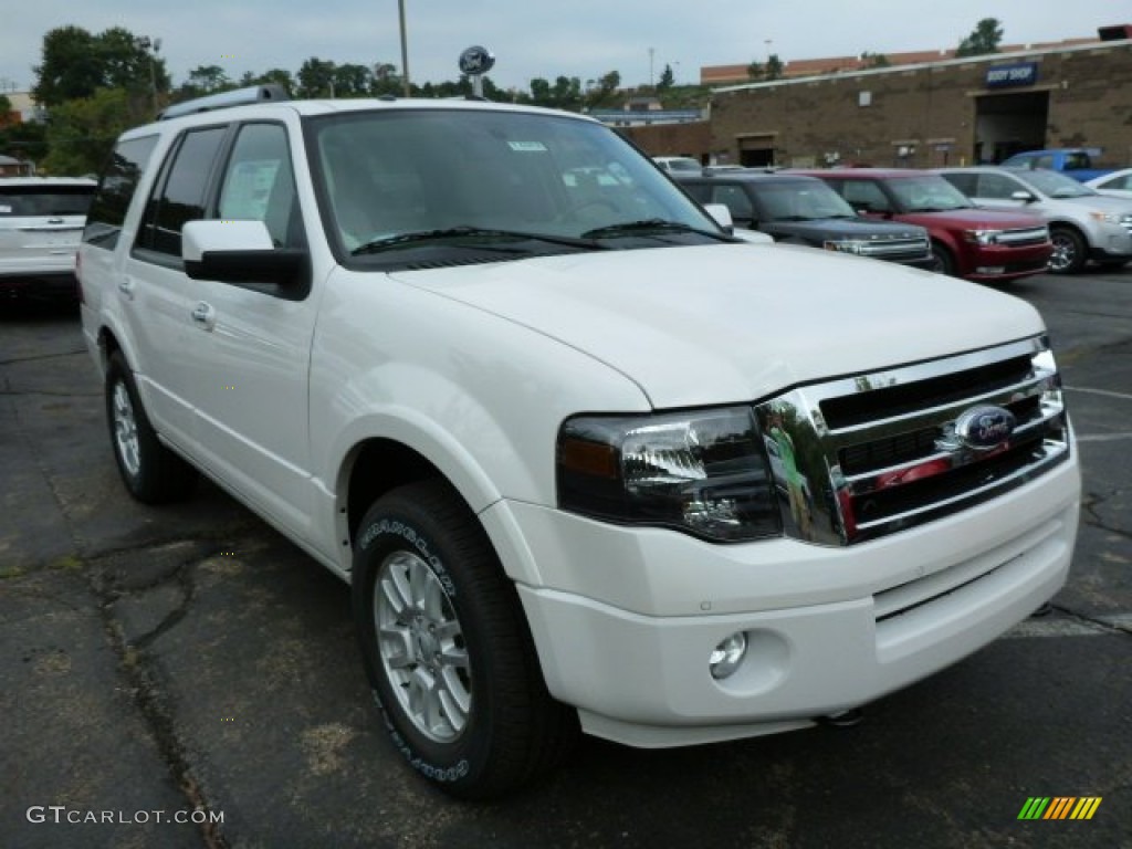 White Platinum 2014 Ford Expedition Limited 4x4 Exterior Photo #85988193